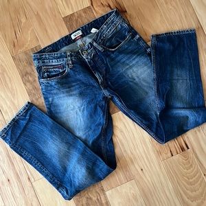 Men’s Hilfiger Europe jeans - distressed straight leg Ryan wash - size 32 x 32